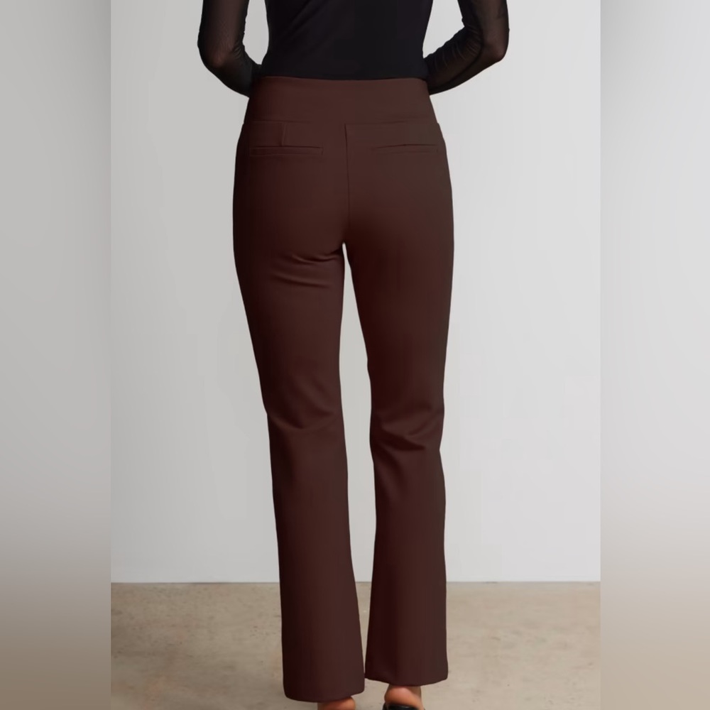 Brown Bootcut High Rise Pant - Picture 2 of 4